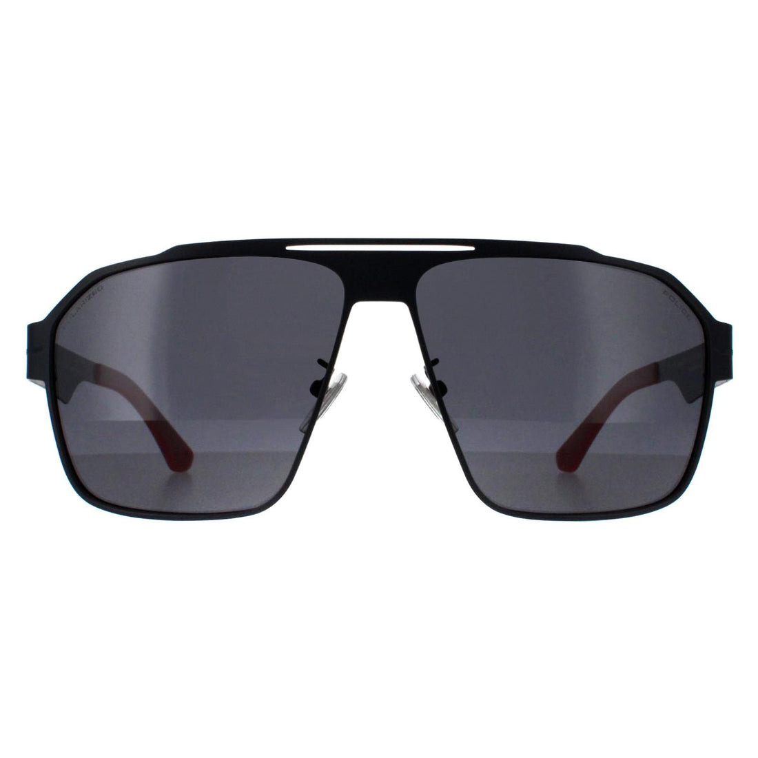 Police Sunglasses SPLL08M Summit 1 8YZP Matte Dark Grey Smoke Polarized