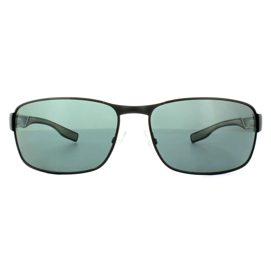 Hugo Boss 0569/P/S Sunglasses Dark Ruthenium / Grey Green Polarized