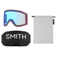 Smith Ski Goggles Squad Mag 0OZ M5 White Vapor ChromaPop Everyday Rose Gold Mirror & CP Storm Rose Flash