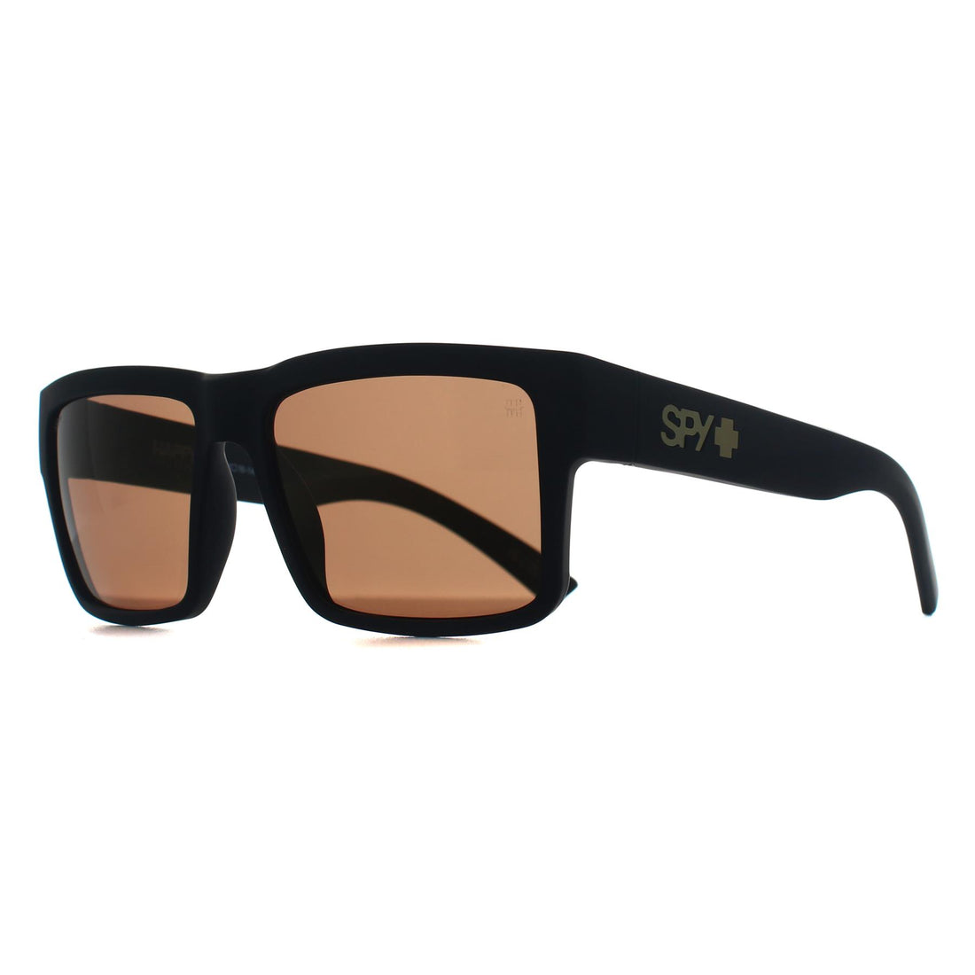 Spy Sunglasses Montana 673407973417 Soft Matte Black HD Plus Bronze Gold Spectra