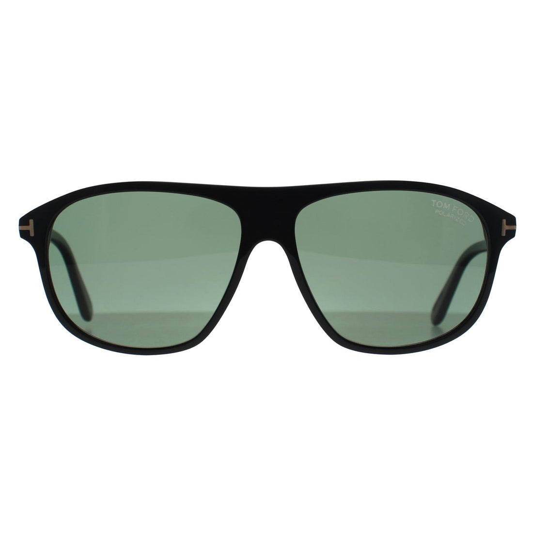 Tom Ford Sunglasses Prescott FT1027 01R Shiny Black Green Polarized