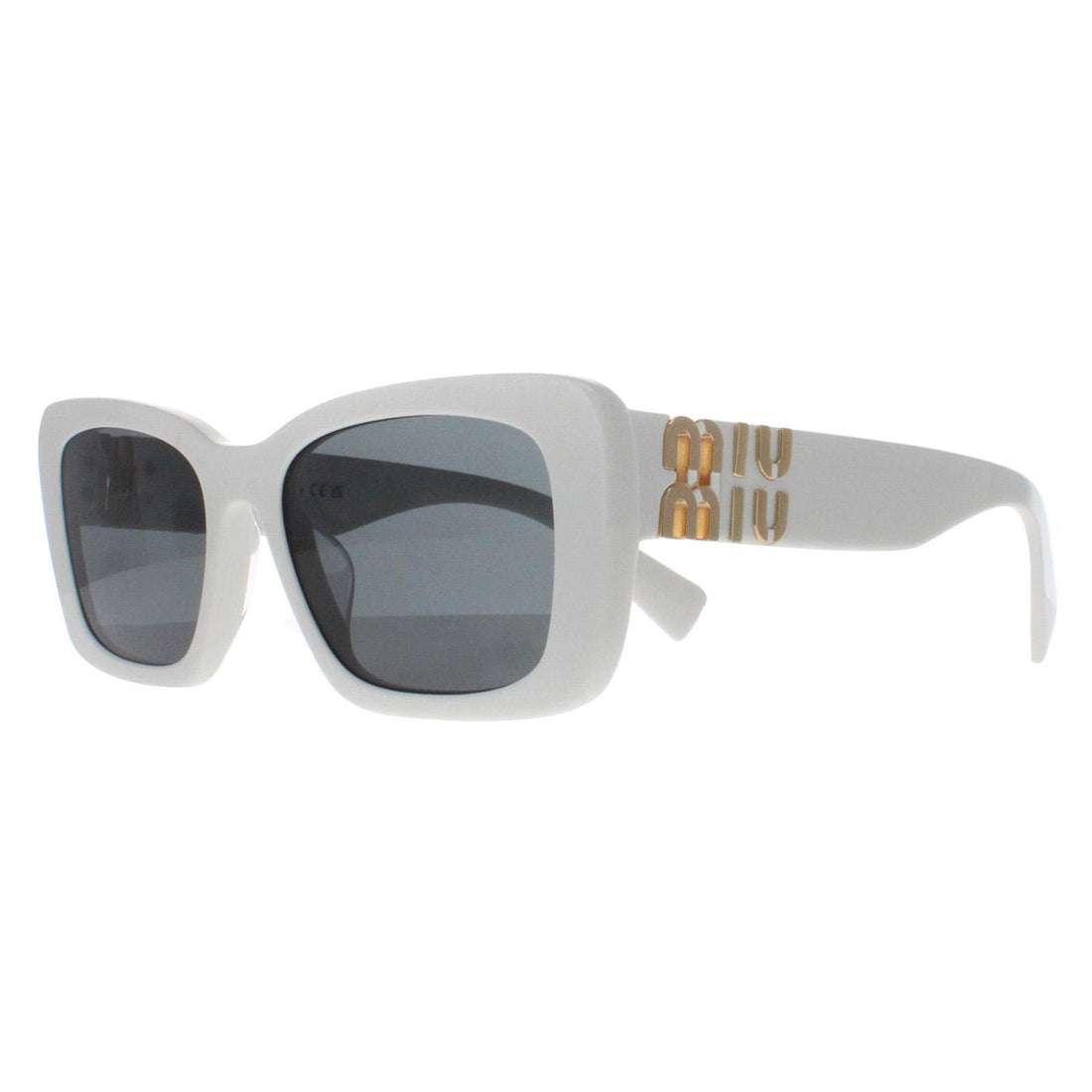 Miu Miu Sunglasses MU07YS 1425S0 White Dark Grey