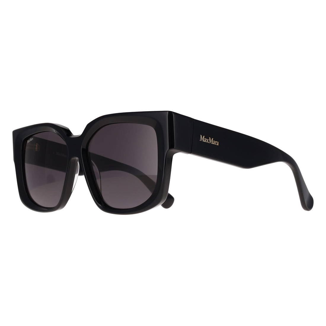Max Mara Sunglasses MM0145 Glimpse 7 01A Black Smoke Grey