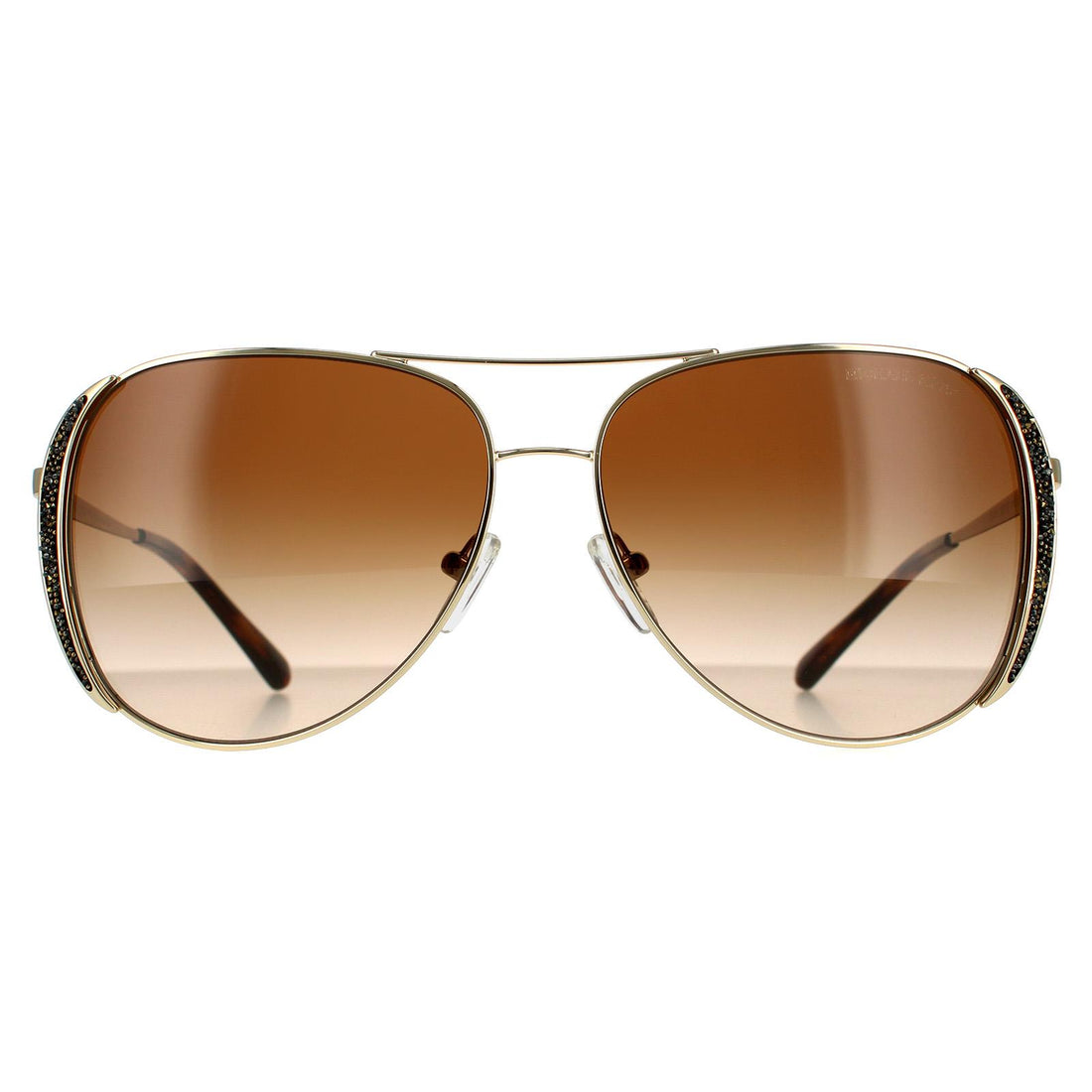 Michael Kors Sunglasses MK1082 101413 Light Gold Smoke Gradient