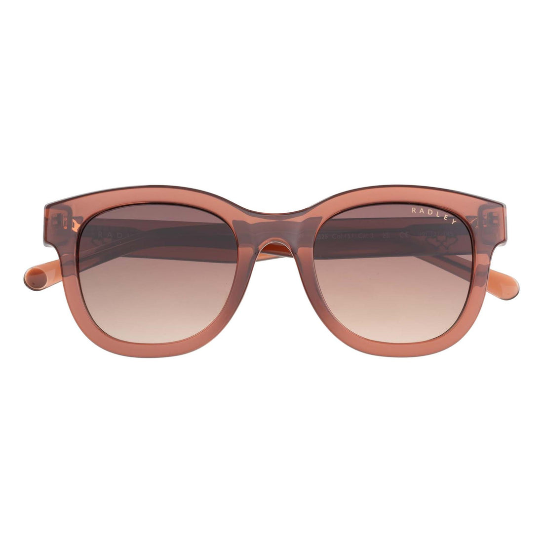 Radley Sunglasses RDS-6525 151 Transparent Copper Pink Brown Gradient