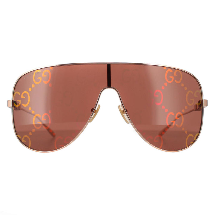Gucci Sunglasses GG1436S 003 Gold Red