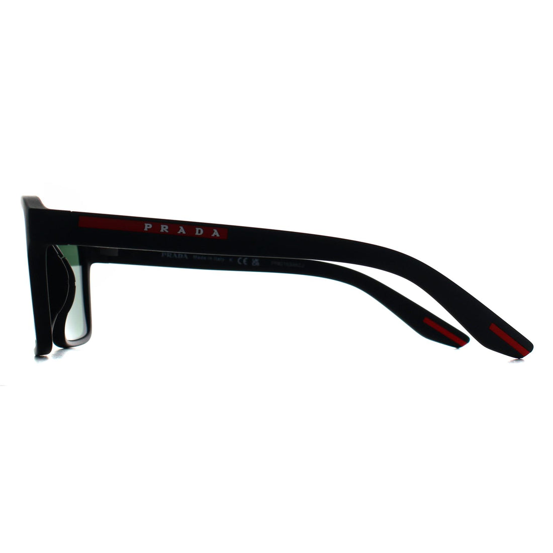 Prada Sport Sunglasses PS05YS DG006U Black Rubber Tuning Dark Green