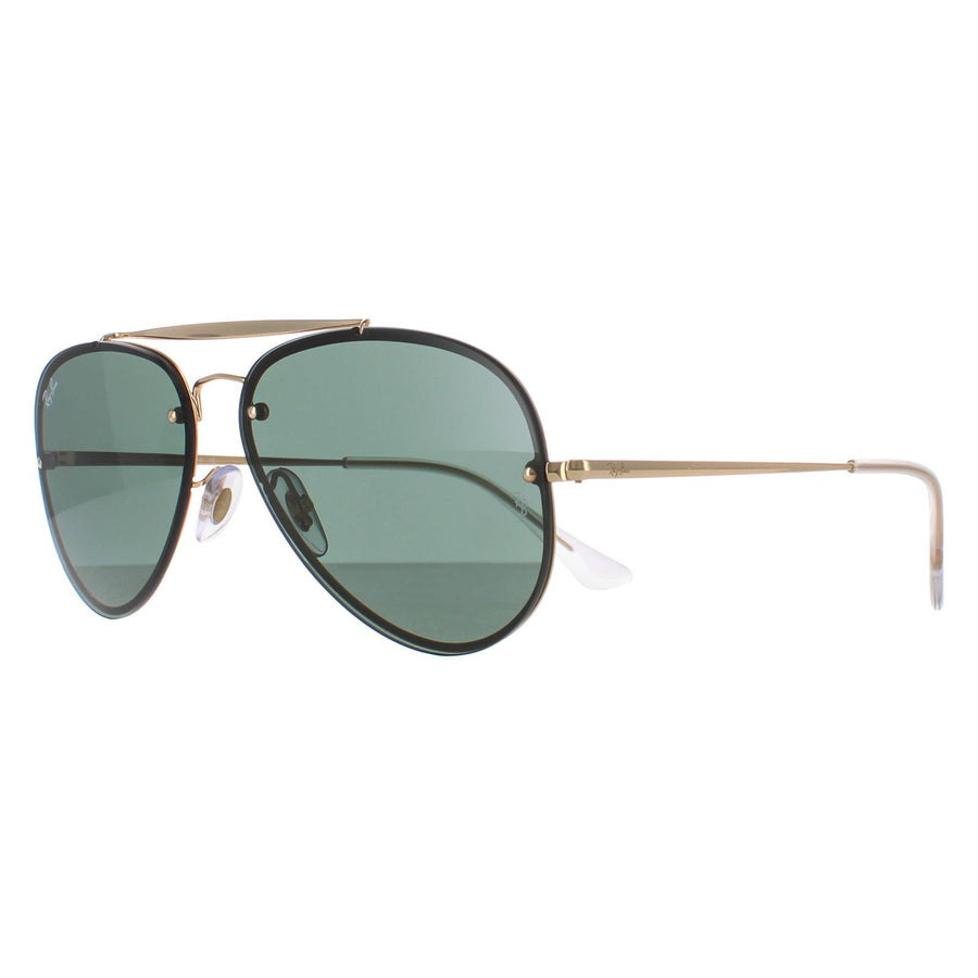 Ray-Ban Sunglasses Blaze Aviator 3584N 905071 Gold Dark Green 58mm