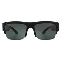 Spy Cyrus 50/50 Sunglasses Soft Matte Black HD Plus Grey Green Polarized