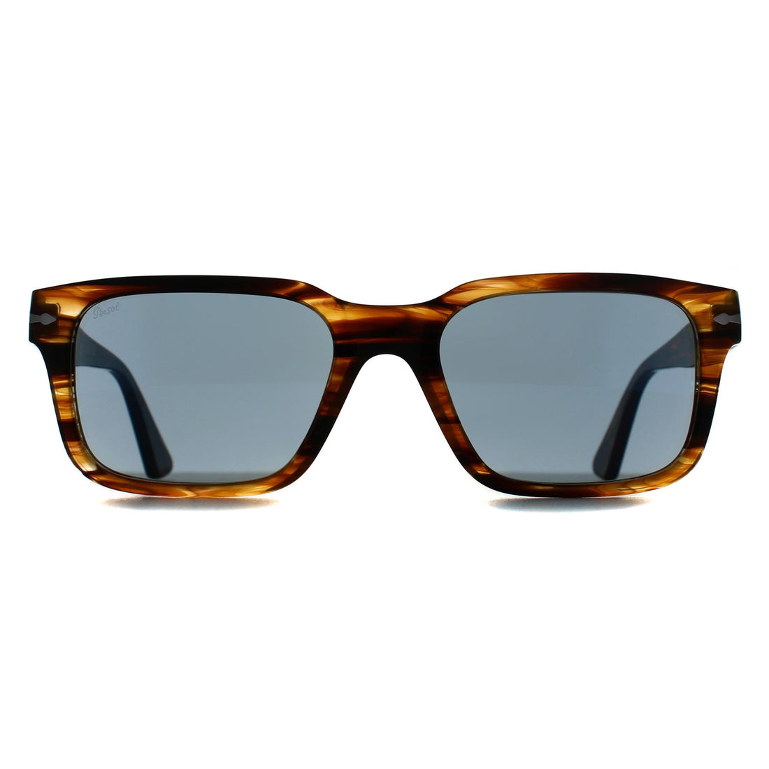 Persol Sunglasses PO3272S 123556 Striped Black & Brown Light Blue