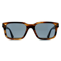 Persol Sunglasses PO3272S 123556 Striped Black & Brown Light Blue