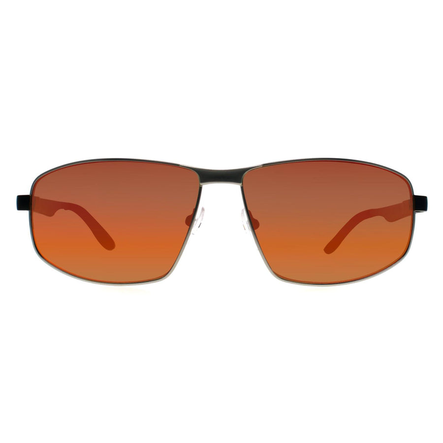 BMW Sunglasses BS0038 17U Shiny Palladium Red Mirror