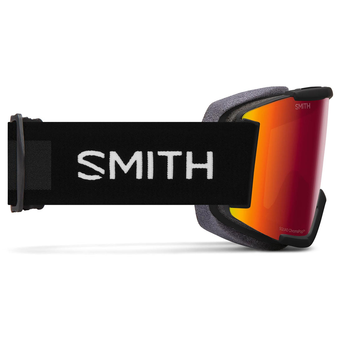 Smith Ski Goggles Squad 2QJ 6K Black ChromaPop Sun Red Mirror & Yellow