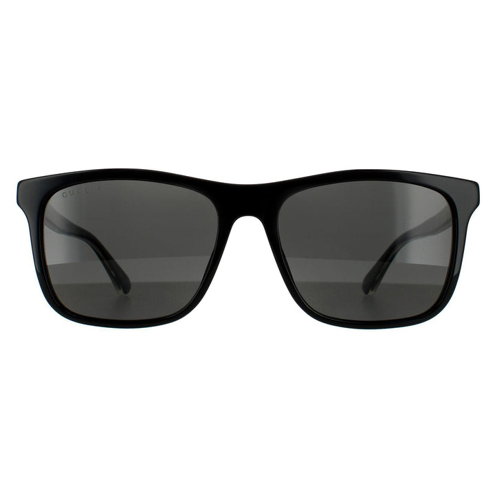 Gucci Sunglasses GG0381SN 007 Black Grey Polarized