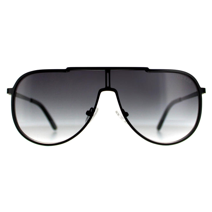 Guess Sunglasses GF0199 02B Matte Black Smoke Gradient