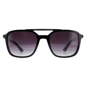 Police Sunglasses SPLA53 0700 Shiny Black Smoke Gradient