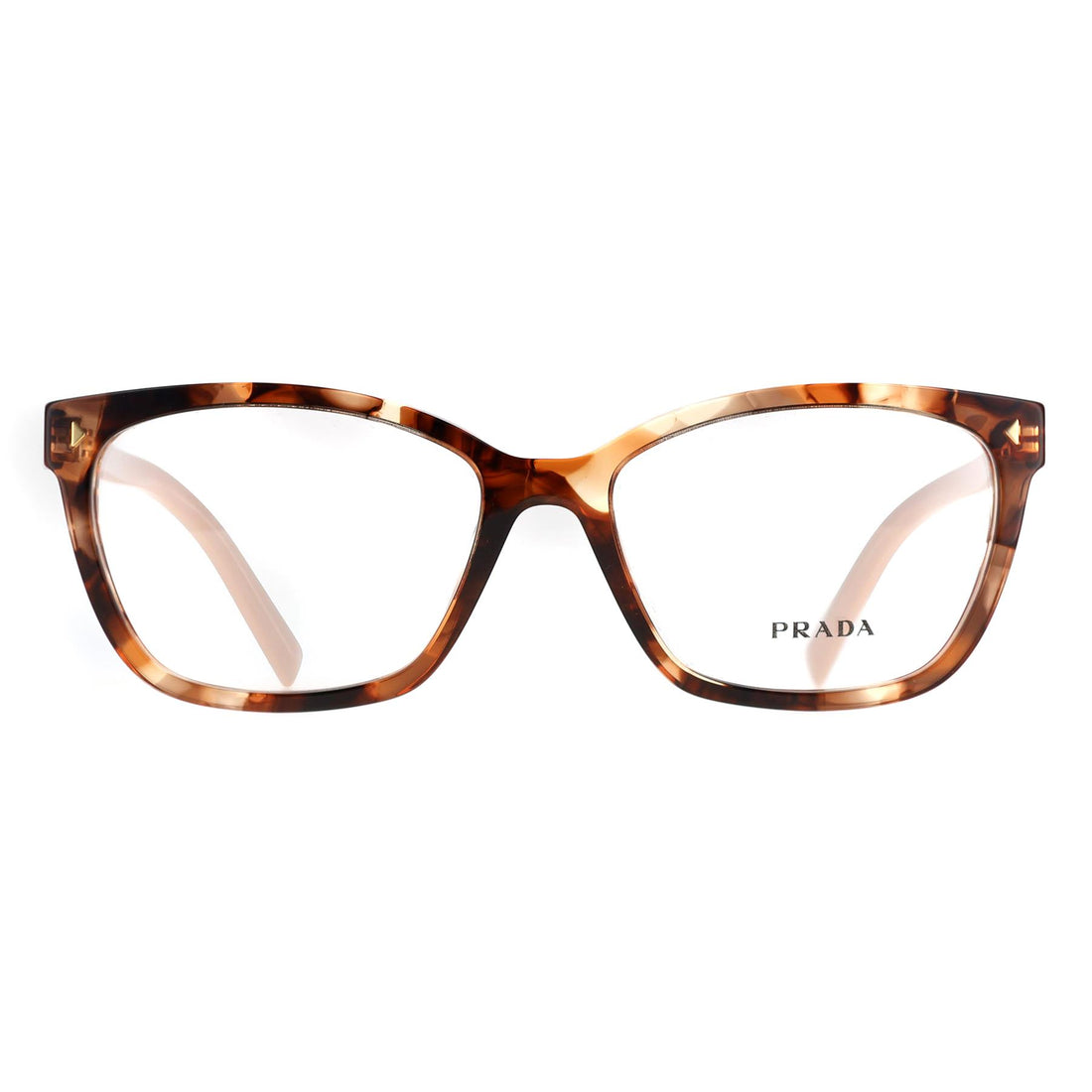 Prada Glasses Frames PR15ZV 07R1O1 Caramel Havana Women