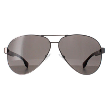 Hugo Boss Sunglasses BOSS 1560/O/S R81 Matte Ruthenium Grey Brown