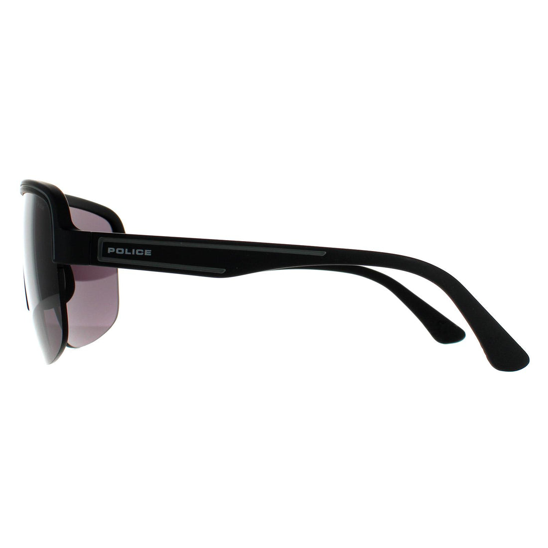 Police Sunglasses SPLB47M Arcade 3 0U28 Matte Black Smoke Grey