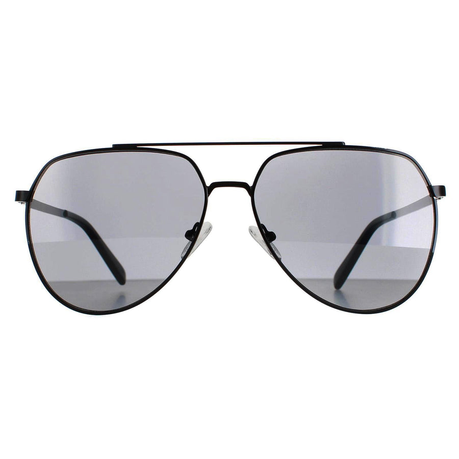 Calvin Klein CK20124S Sunglasses Shiny Black Solid Smoke