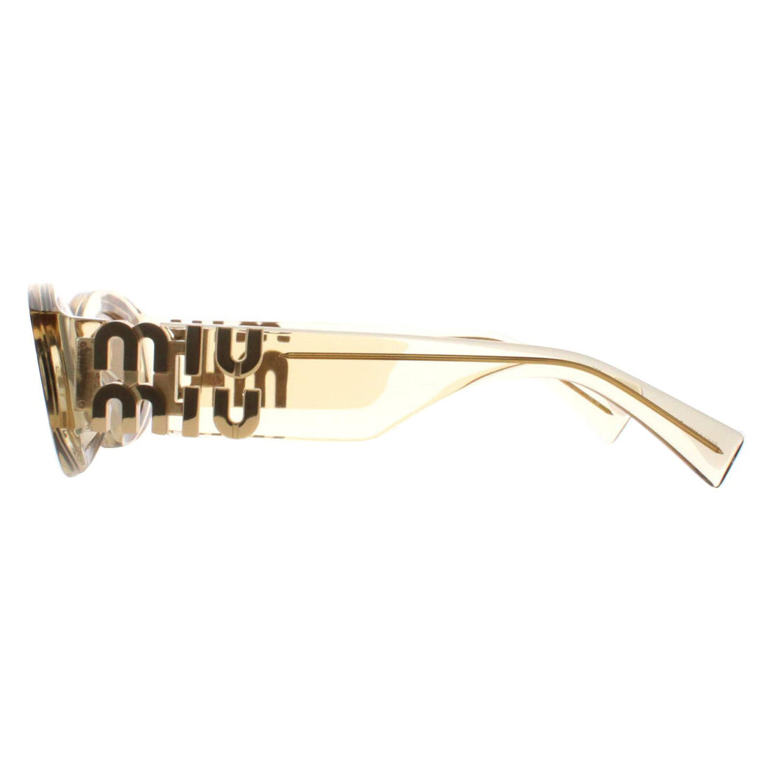 Miu Miu Sunglasses MU11WS 11T40F Sand Transparent Dark Brown