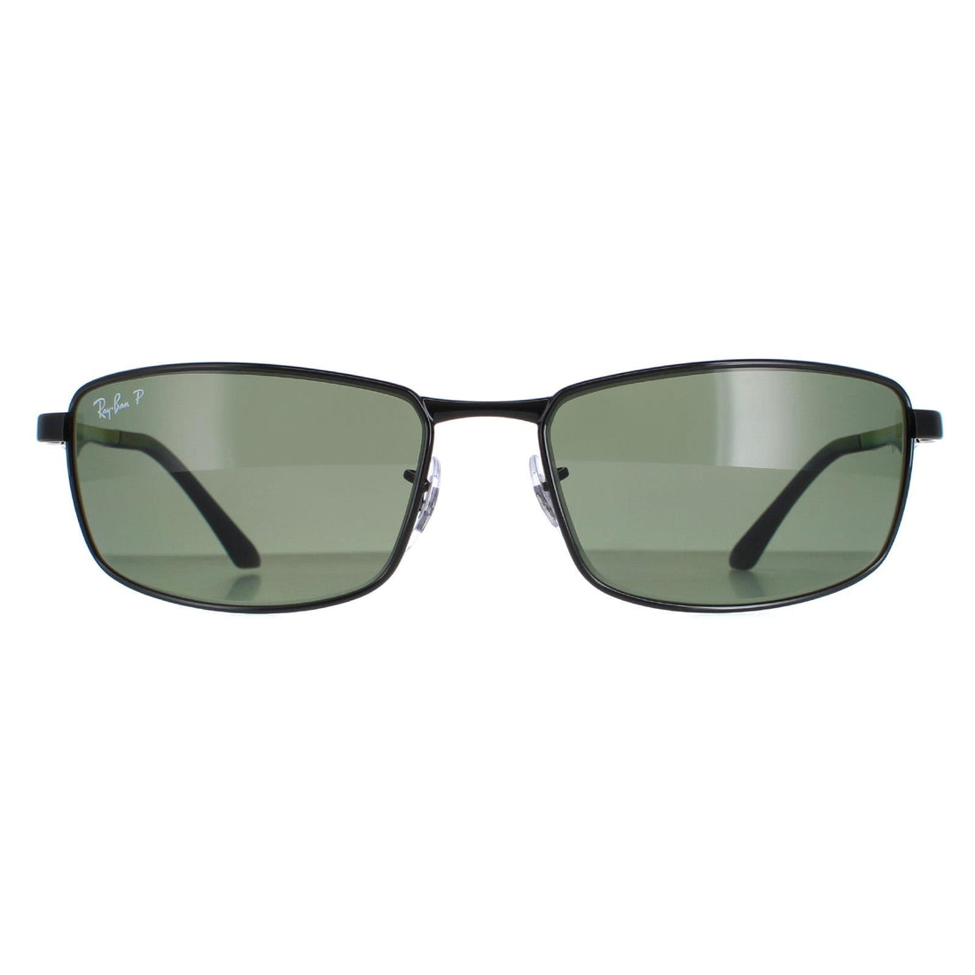 Ray-Ban Sunglasses 3498 002/9A Black Polarized Green