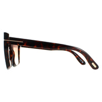 Tom Ford Sunglasses Scarlet FT0920 52G Dark Havana Brown Mirror