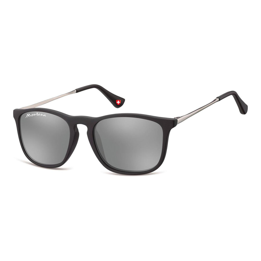 Montana Sunglasses CS72 Black Silver Revo Mirror