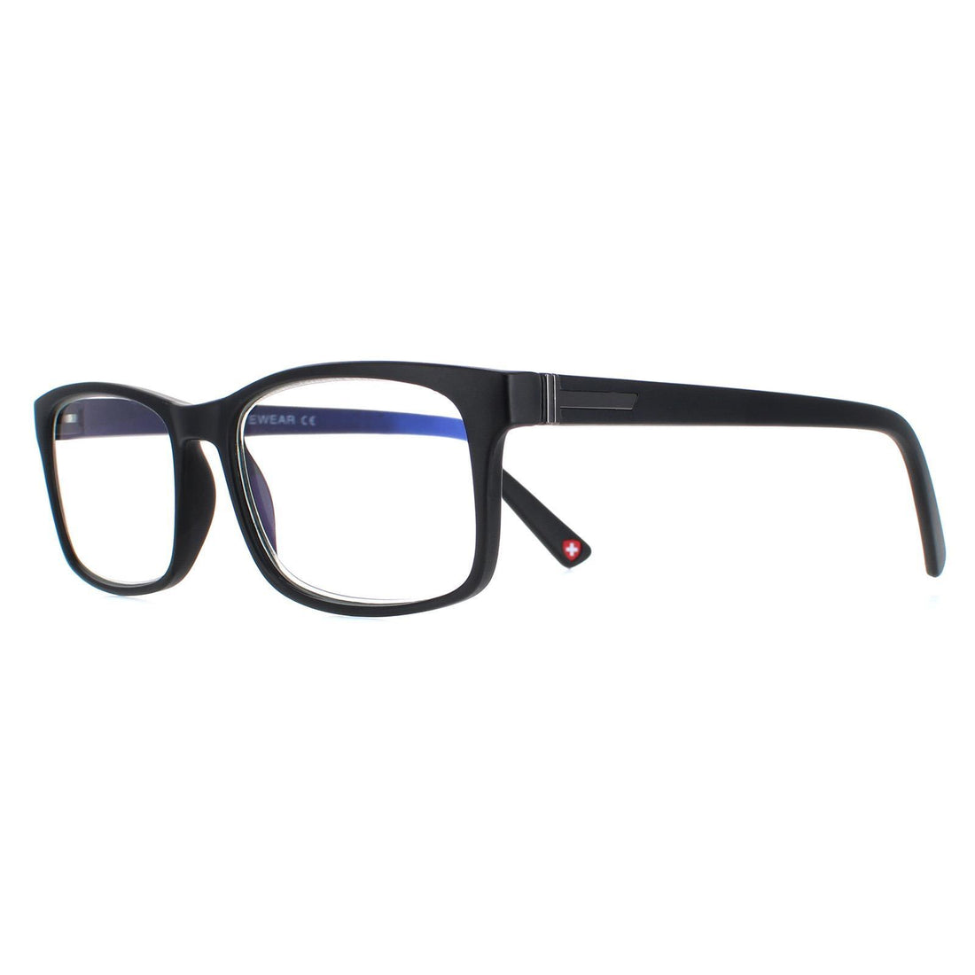 Montana Reading Glasses BLF73 Matte Black Blue Light Block +1.50