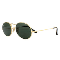 Ray-Ban Sunglasses Oval 3547N 001 Gold Green G-15