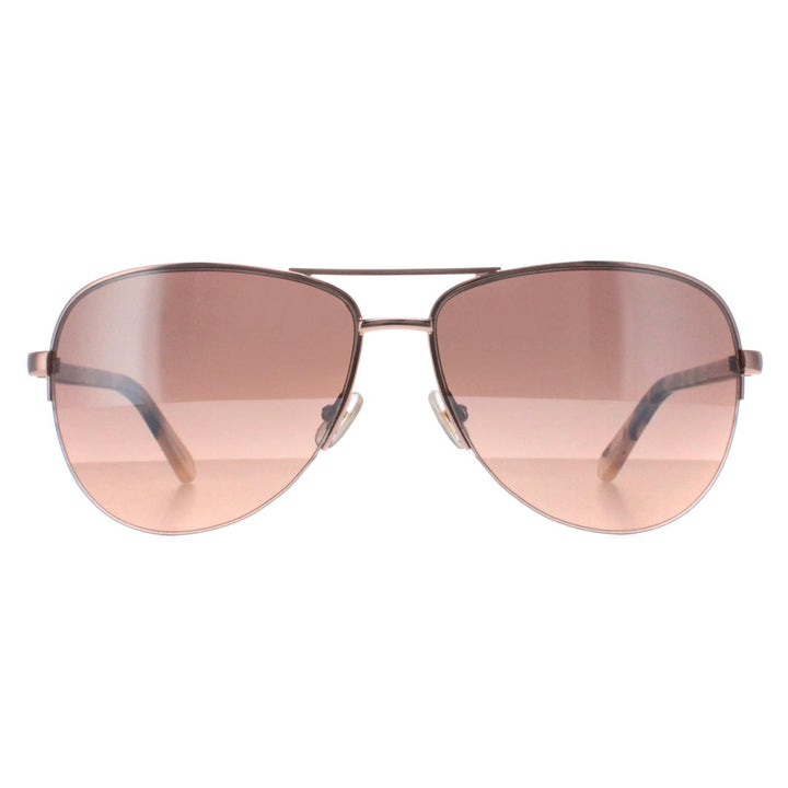 Kate Spade Sunglasses Bethann AU2 G4 Rose Gold Brown Gradient Mirror