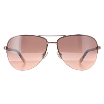 Kate Spade Sunglasses Bethann AU2 G4 Rose Gold Brown Gradient Mirror