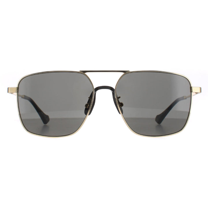 Gucci Sunglasses GG0743S 001 Gold Grey