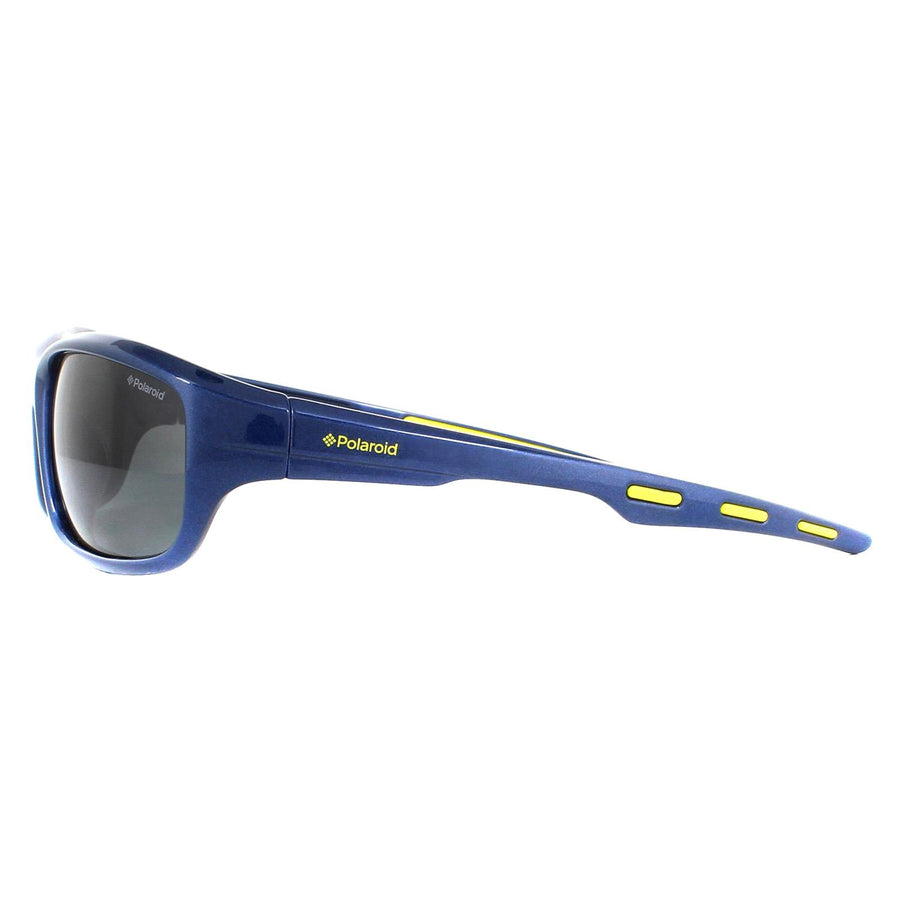 Polaroid Kids Sunglasses P0425 KEA Y2 Blue Lime Grey Polarized