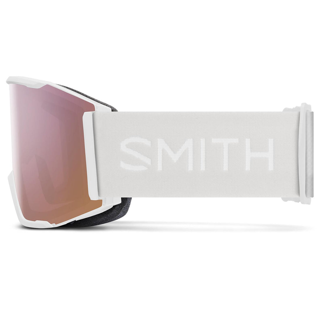 Smith Ski Goggles Squad Mag 0OZ M5 White Vapor ChromaPop Everyday Rose Gold Mirror & CP Storm Rose Flash