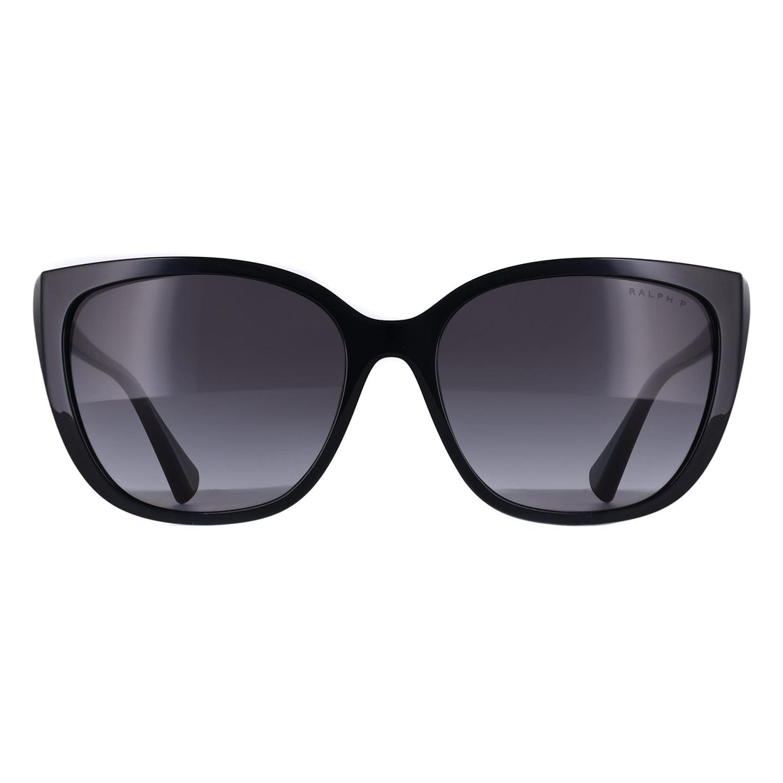 Ralph by Ralph Lauren Sunglasses RA5274 5001T3 Shiny Black Polarized Gradient Grey