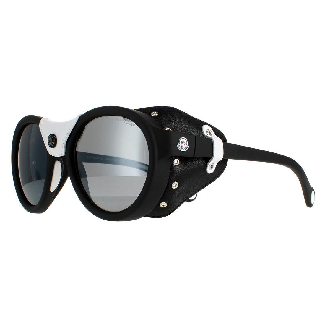 Moncler Sunglasses ML0046 02C Matte Black Smoke Mirror