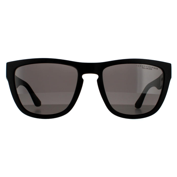 Tommy Hilfiger Sunglasses TH 1557/S 003 M9 Matte Black Grey Polarized