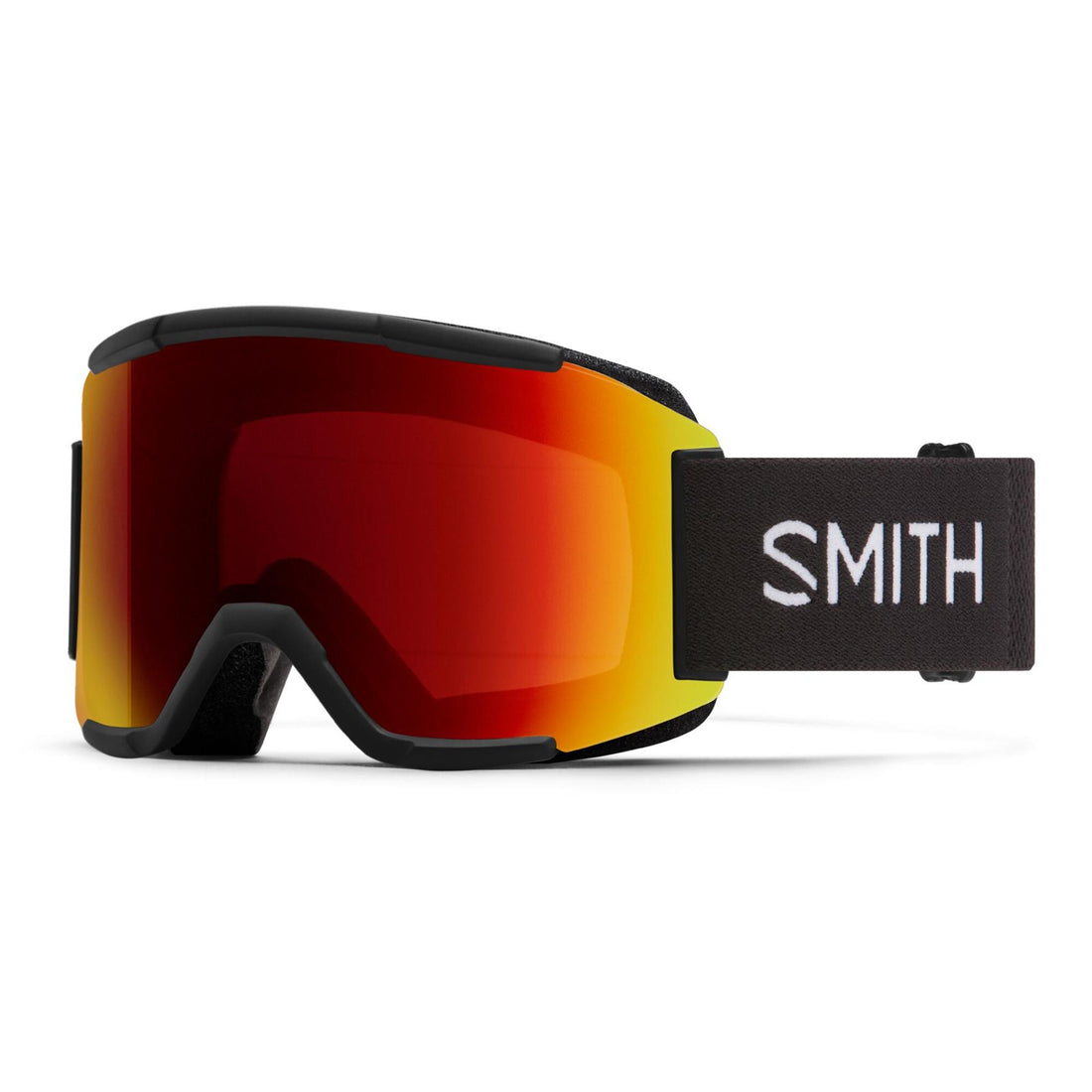 Smith Ski Goggles Squad2 2CP 2QJ 6K Black ChromaPop Sun Red Mirror & Storm Yellow Flash