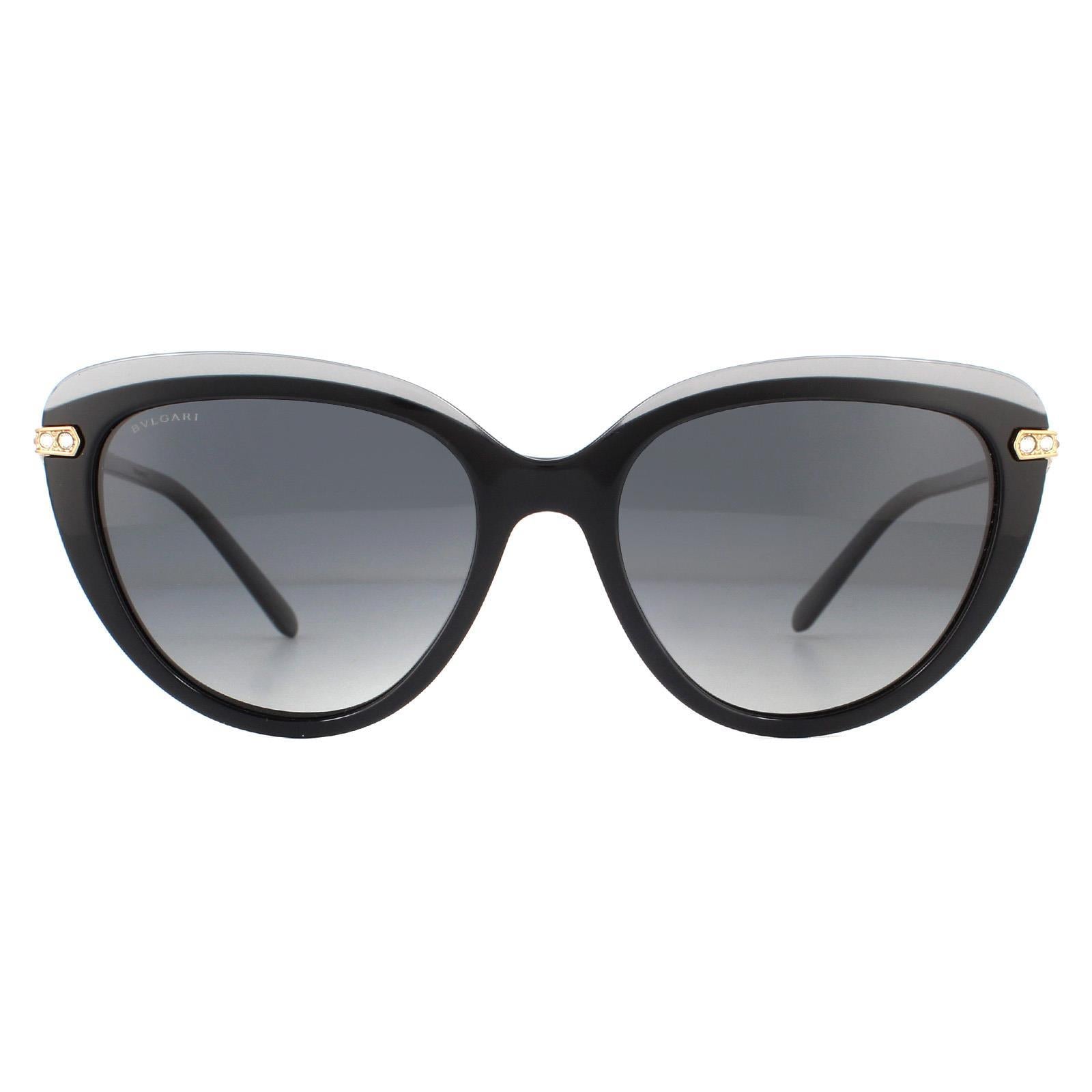 Sunglasses BV8211B 5464T3 Top Transparent on Gradient