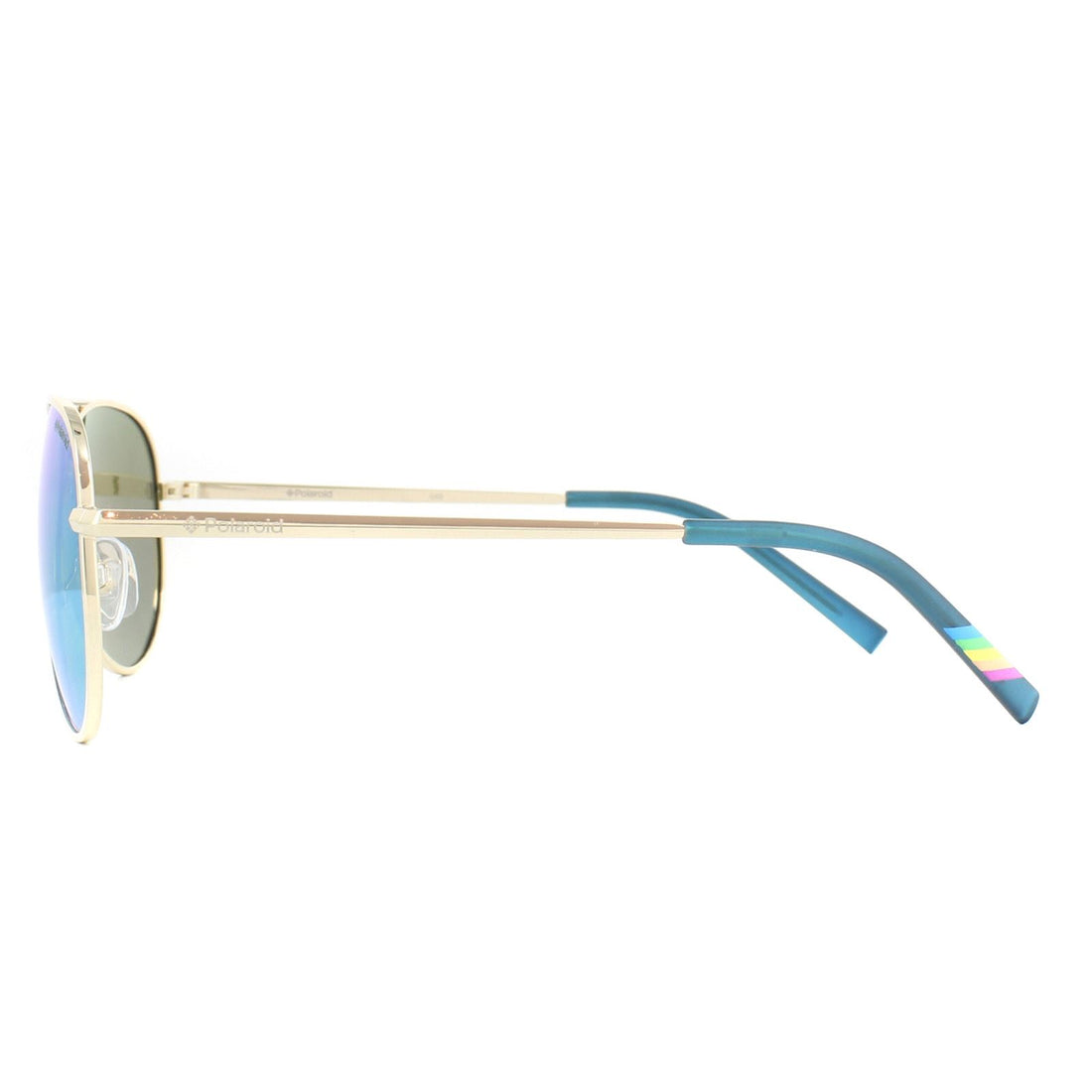 Polaroid Kids Sunglasses 8015/N J5G JY Gold Blue Miror Polarized