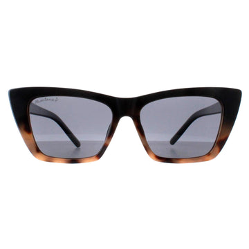 Montana Sunglasses MP64 A Shiny Black Smoke Polarized