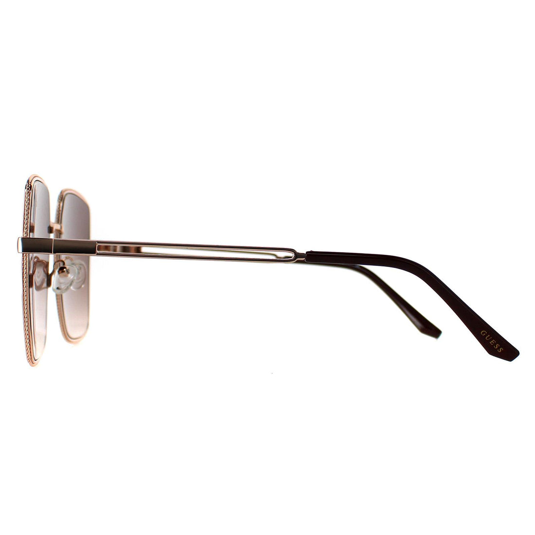 Guess Sunglasses GF0419 28F Shiny Rose Gold Brown Gradient