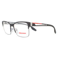 Prada Sport Glasses Frames PS55IV 6BJ1O1 Black and Gunmetal Rubber Men