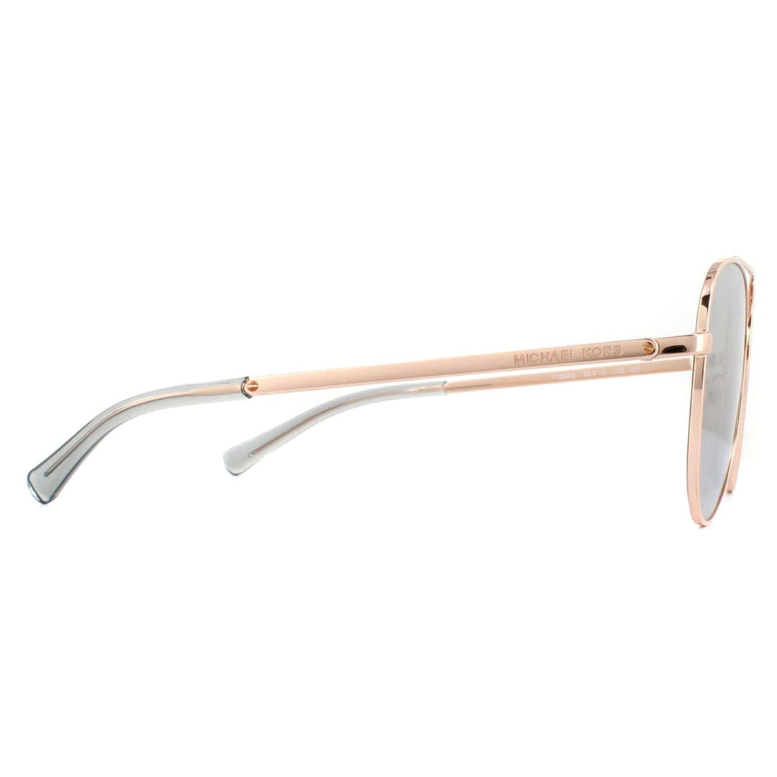 Michael Kors Sunglasses San Diego 1045 11086G Rose Gold Silver Mirror