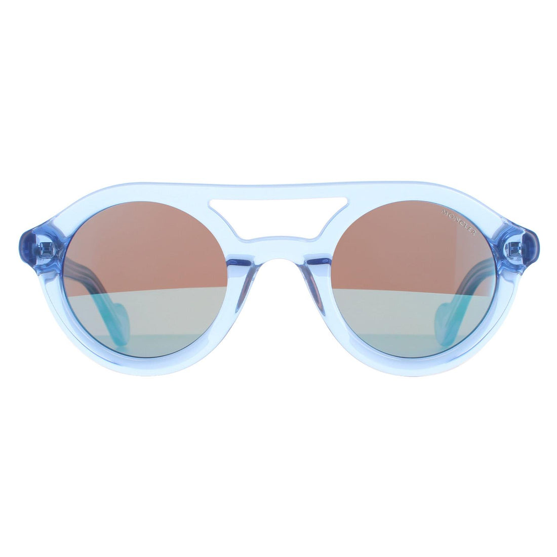Moncler ML0014 Sunglasses Shiny Light Blue / Blue