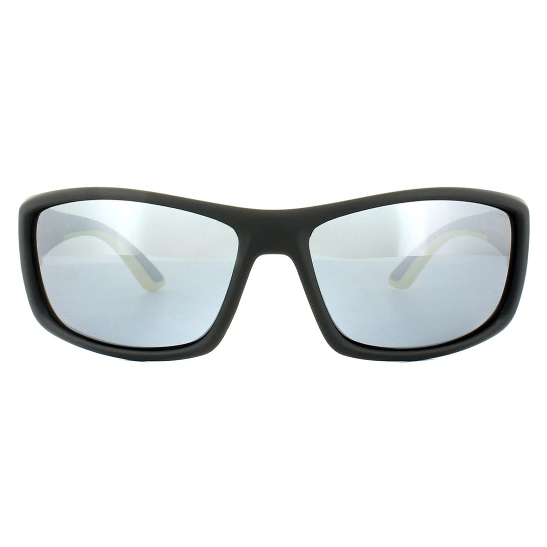 Polaroid Sport -Sonnenbrille PLD 7011/S 71C EX Schwarz Gelb Grau Silber M – Reduzierte Sonnenbrillen