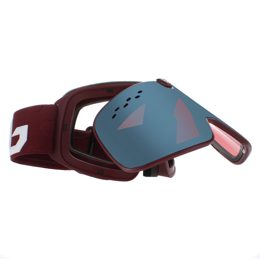 Bolle Ski Goggles Nevada BG394003 Matte Garnet Volt Ice Blue & Vermillon Blue