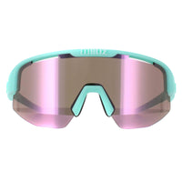 Bliz Sunglasses Matrix Small ZB7007-0530 Matte Pastel Mint Brown Rose Mirror