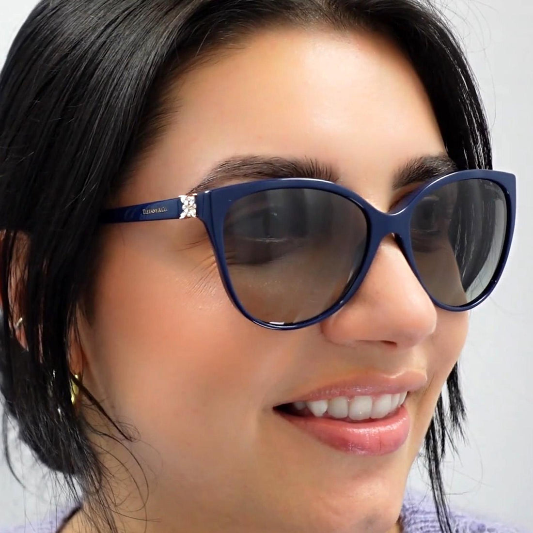 Tiffany Sunglasses TF 4089B 80553C Black Grey Gradient